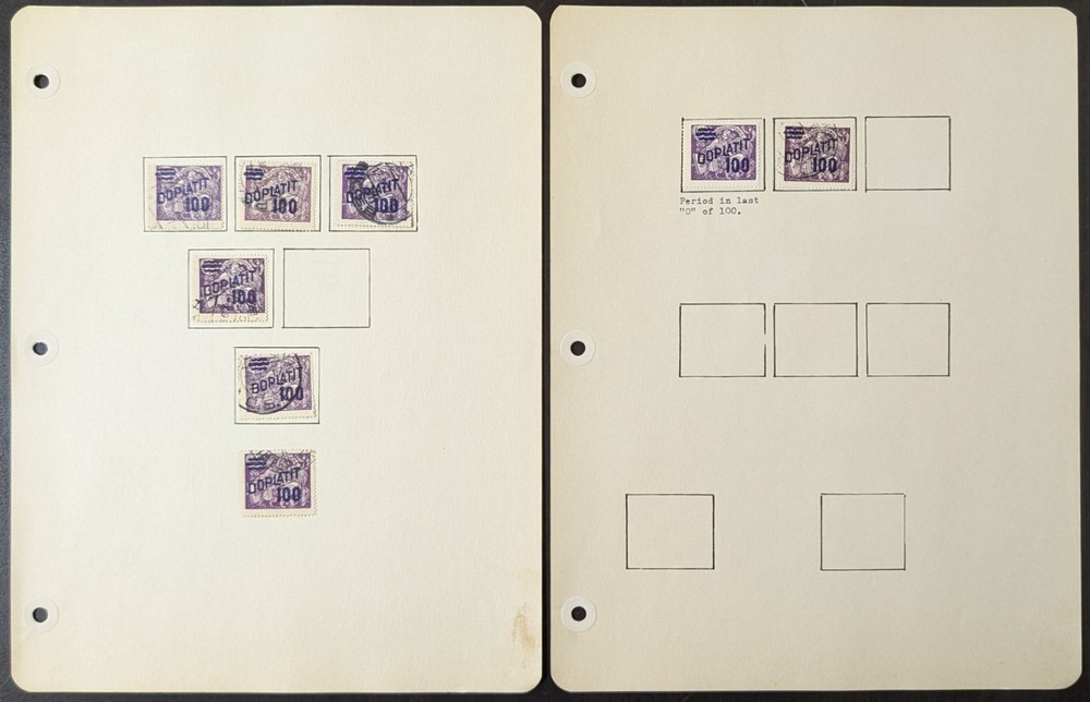 Czechoslovakia Postage Due Stamp Collection w/ Rare 1925 Cover Specialized
