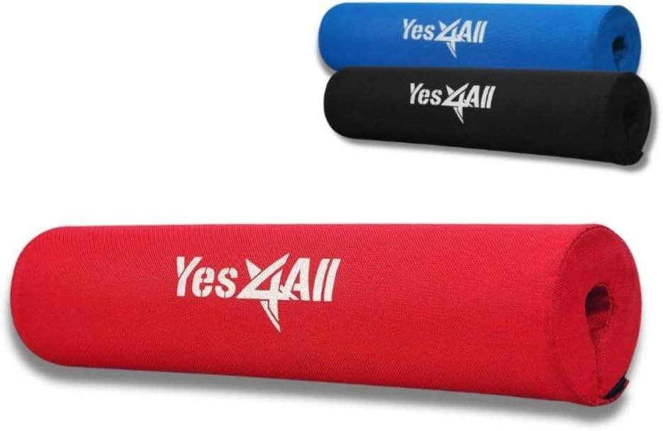 Ergonomic Foam Bar Pad Olympic Barbell Squat & Neck Pad Squats Hip Thrusts &