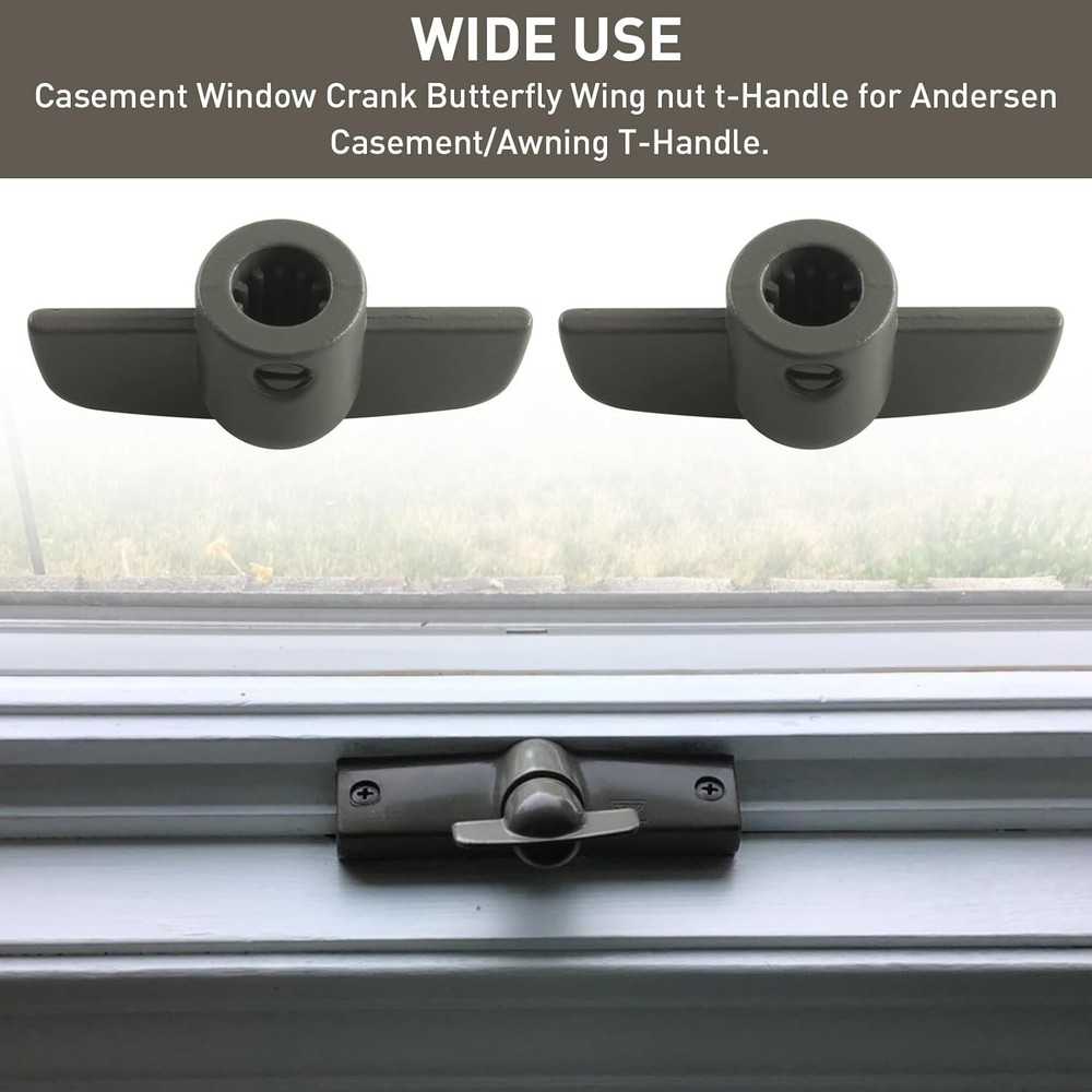 3/8" Window Crank Handle Replacement, Operator Handles for Andersen Casement/...