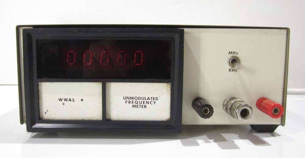 Unmodulated Frequency Meter MHz/KHz WAS
