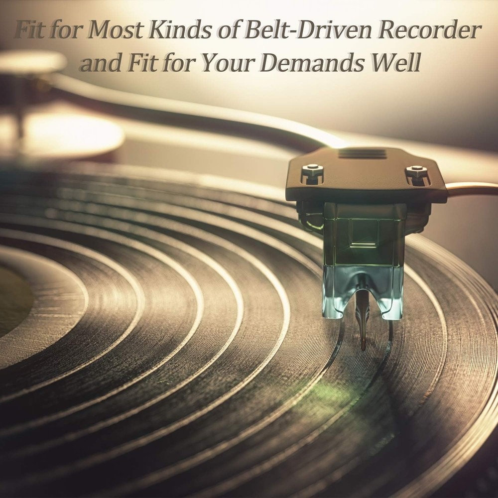 10 Pieces Turntable Belt Different Specifications Machine Recorder Rubber...