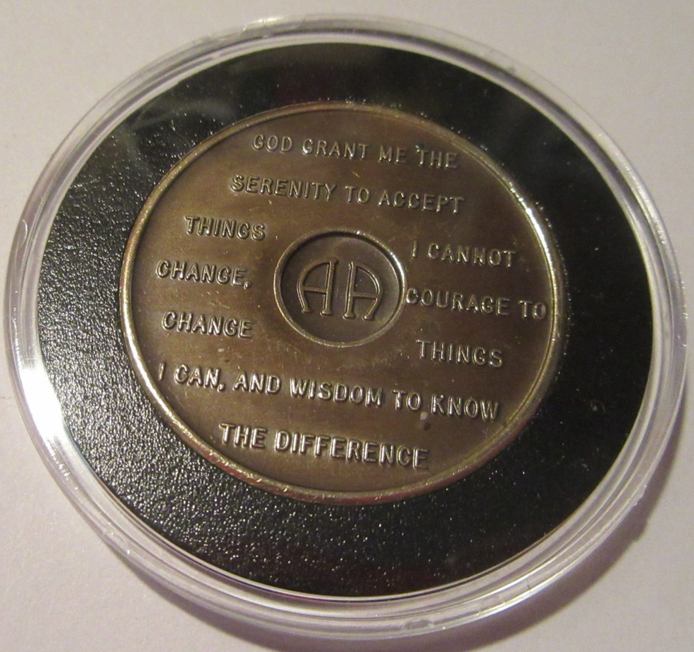 Alcoholics Anonymous 31 Year AA BACK Bronze Medallion Chip Coin Token
