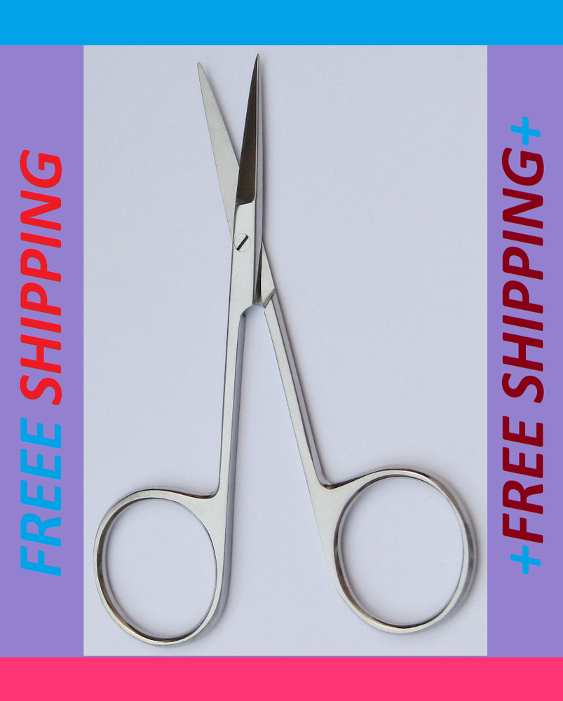 HIGH QUALITY STAINLESS STEEL IRIS MICRO SCISSORS STRAIGHT TIP 4.5
