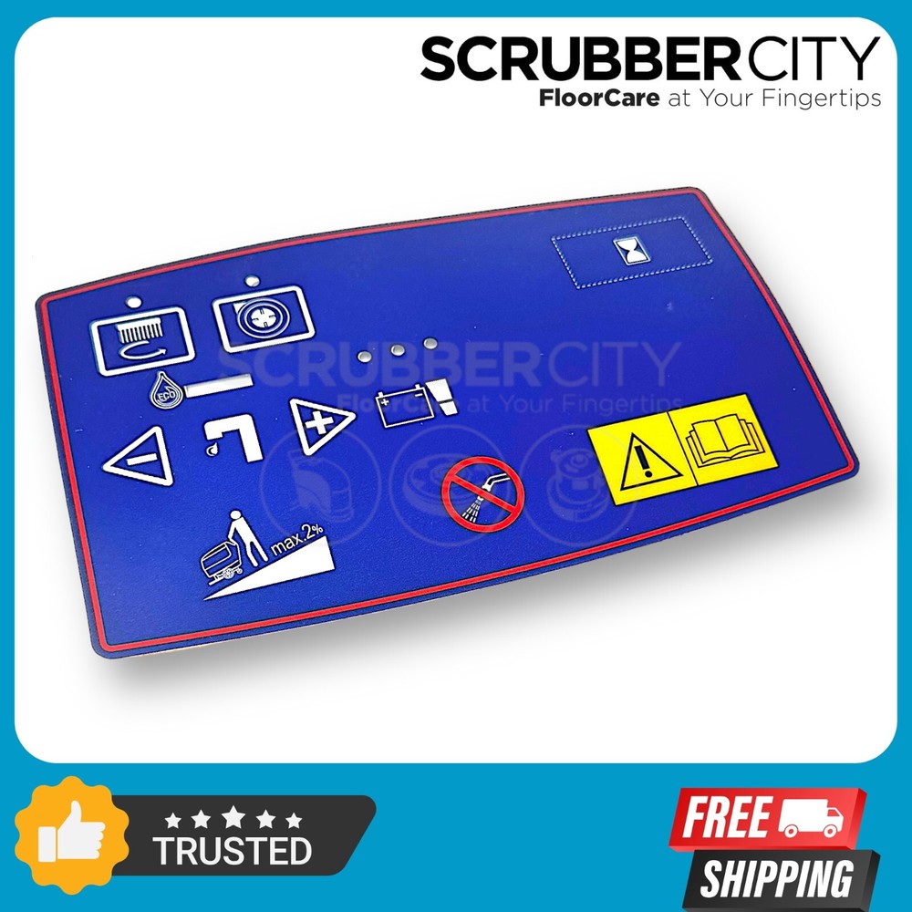 9096099000 CONTROL PANEL DECAL NILFISK RAZOR 20 RAZOR 20T **PLEASE READ**