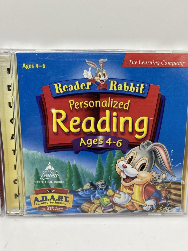 Reader Rabbit Personalized Kindergarten Personalized Reading Ages 4-6 Cd Rom Set
