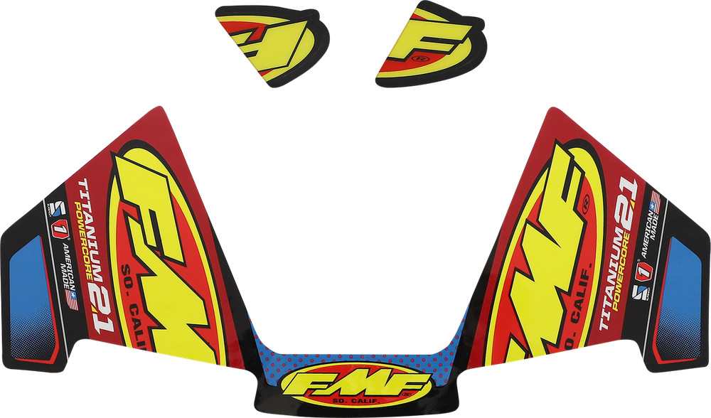 FMF Exhaust For Replacement Decal - Titanium Powercore 2.1 014950