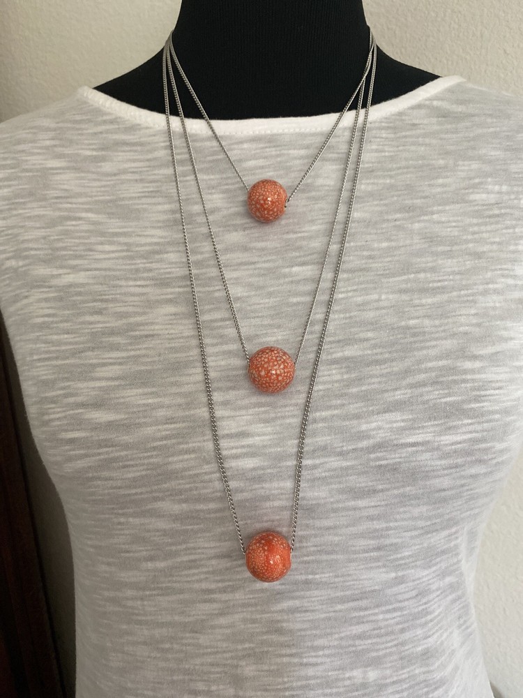 Three strings long Necklace