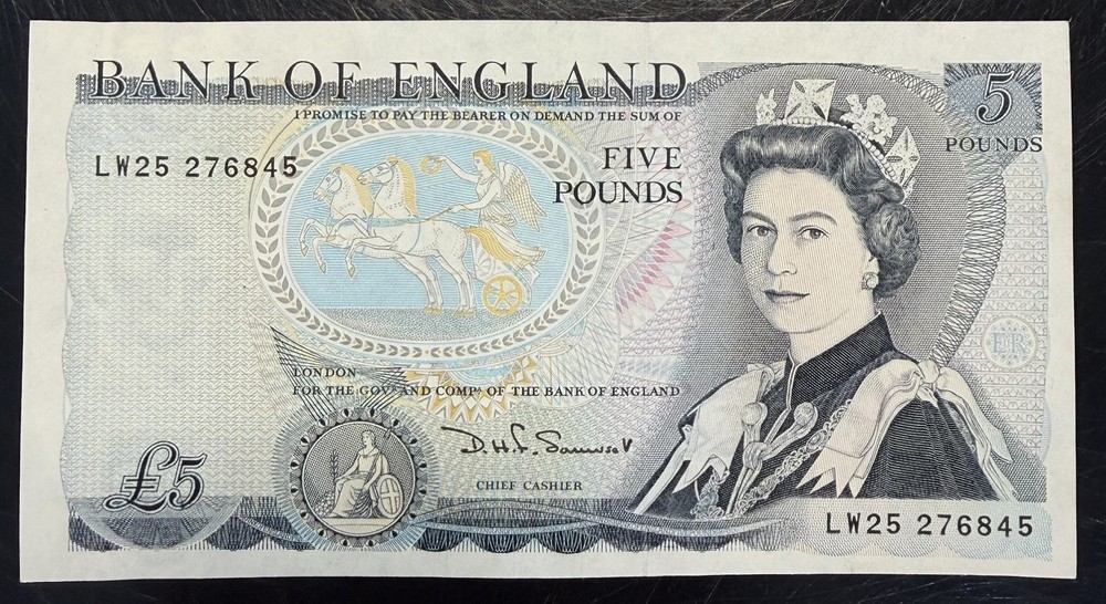 Old Five £5 Pound Note Uncirculated