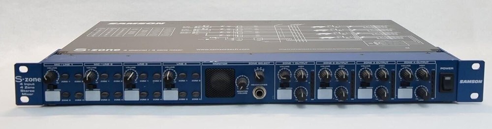 Samson S-zone 4-Input/4-Zone Stereo Mixer