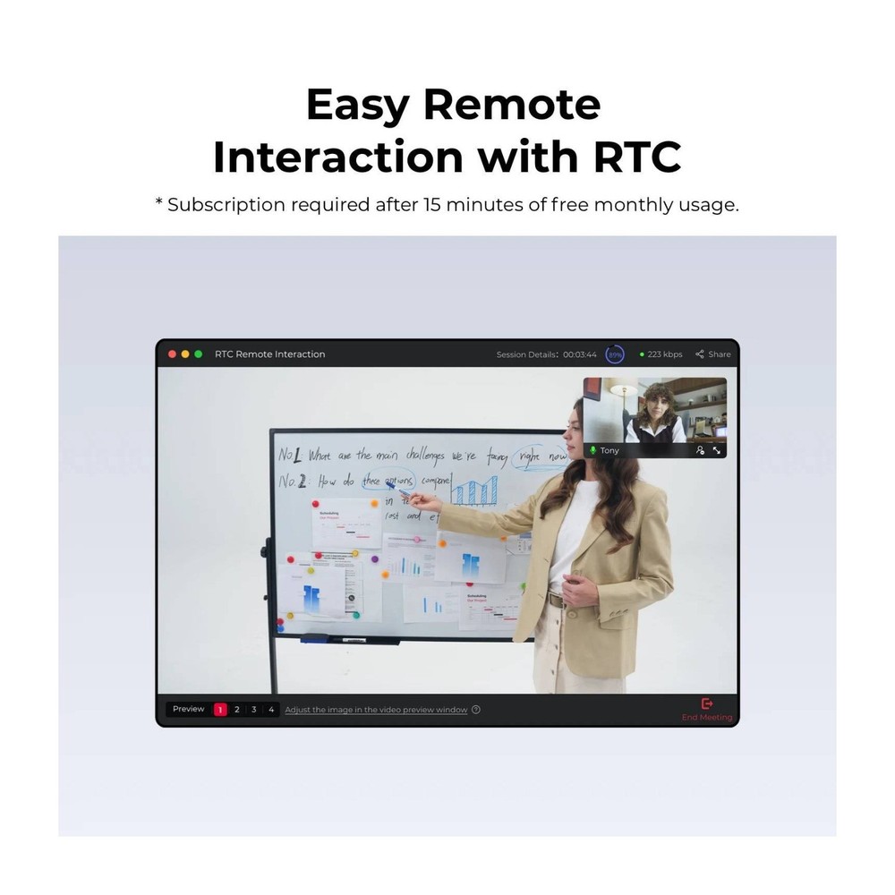 OBSBOT Tiny 3 AI-Powered Spatial Audio 4K PTZ Webcam