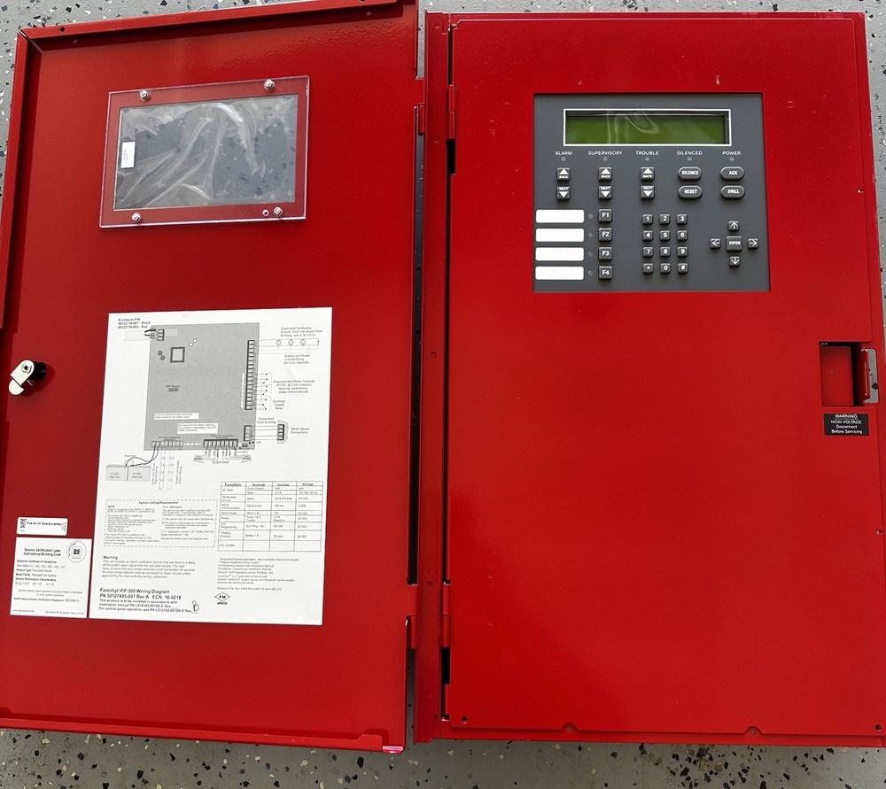 Silent Knight IFP-300 Fire Alarm Control Panel - Red (READ DESCRIPTION)