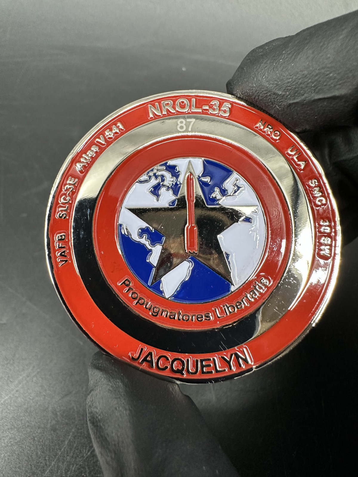 Rare Air force 4th Space Launch Squadron SQ Supra Summus Challenge Coin