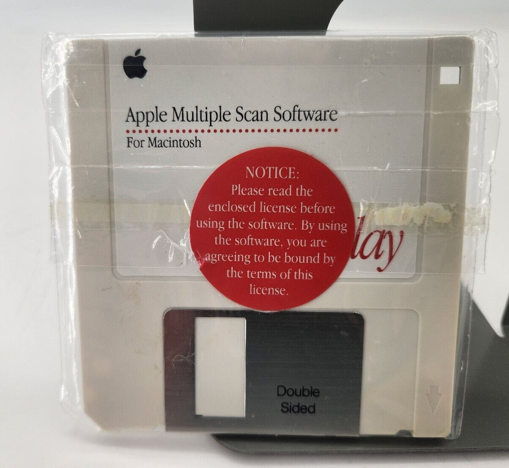 Vintage Apple Multiple Scan Display Software 3.5" Disk 1993 690-1070A, New