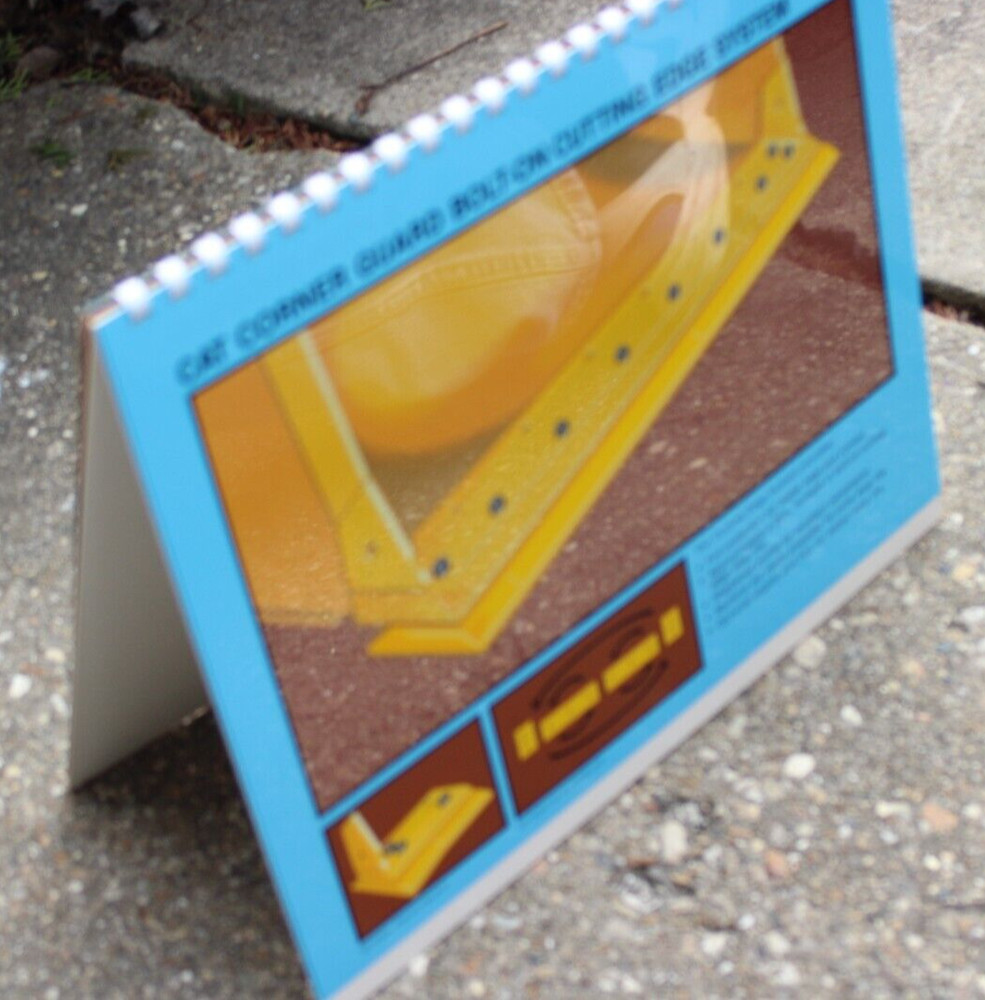 1980 Caterpillar Corner Guard System Countertop Advertising with Transparencies