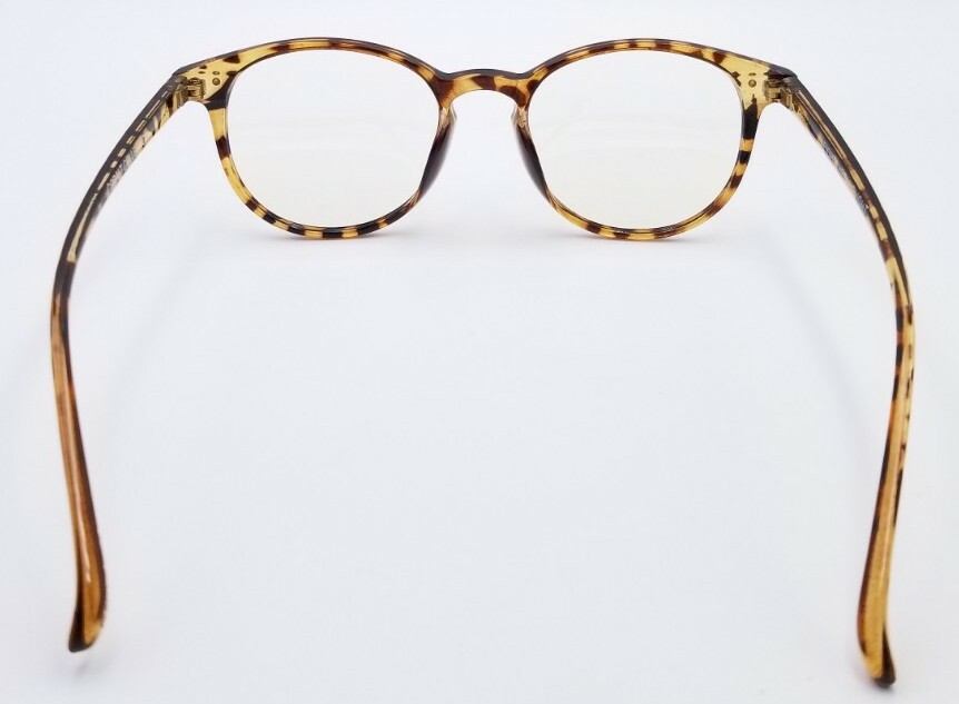Nectar Cobalt Collections Round Light Brown Blue Light Eyeglasses #3232