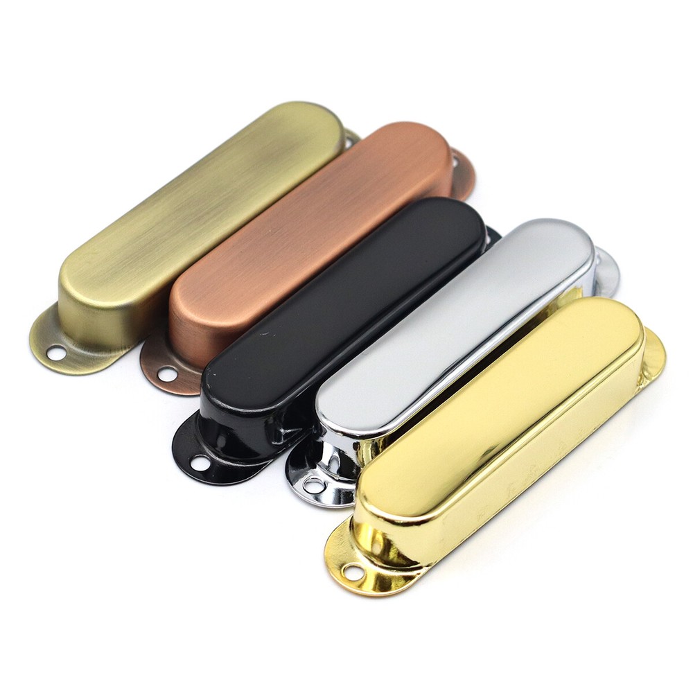 3Pcs Brass Guitar Closed Single Coil Pickup Covers ST  Sealed Pickup Outer Shell