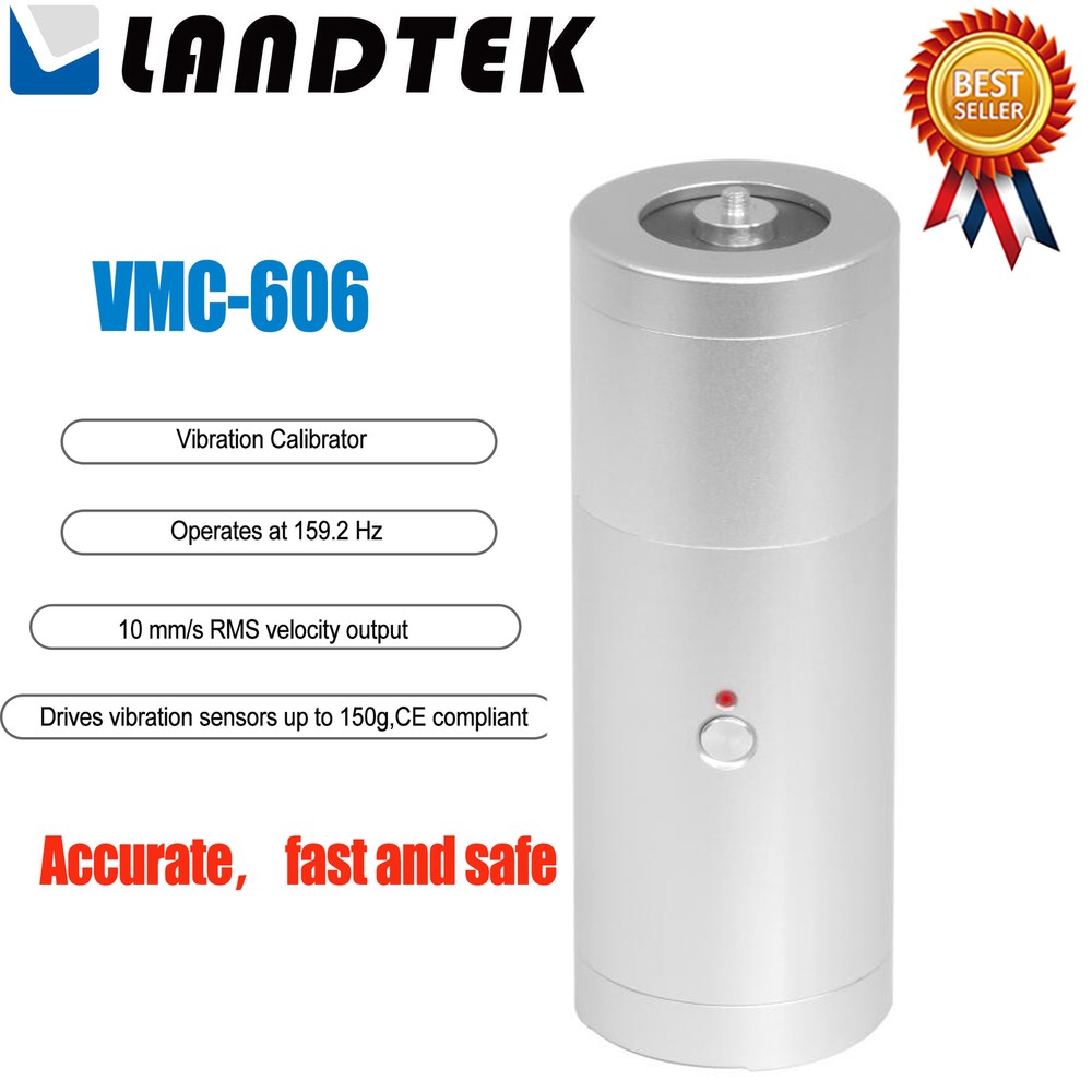 LANDTEK VMC-606 Vibration Calibrator Handheld Shaker Check-ing
