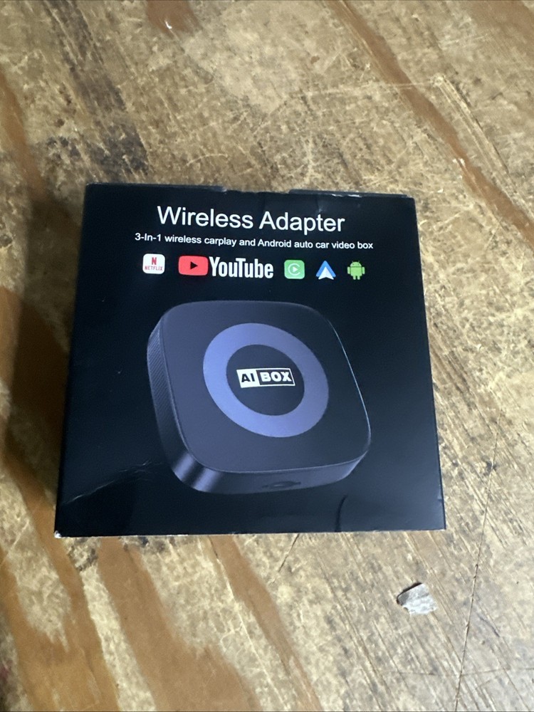 WHYBOX Wireless Carplay Adapter W/ Netflix/YouTube Ai Box for iPhone & Android