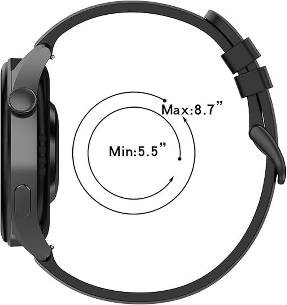 2 Pack Waterproof Bands for Amazfit Bip 3 Pro Silicone Replacement Watch Strap