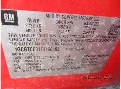 Used Telematics Interface Module fits: 2015 Chevrolet Colorado Communication cen