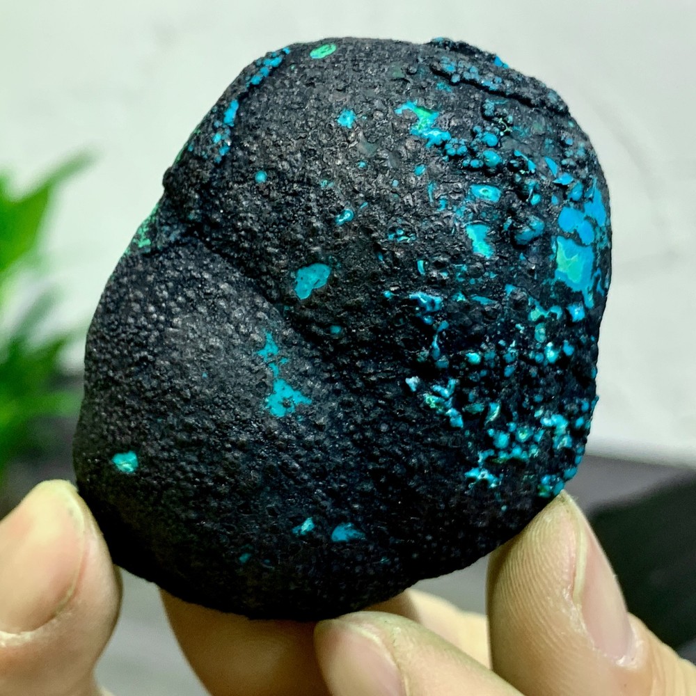 82G Natural Chrysocolla/Malachite transparent cluster rough mineral sample