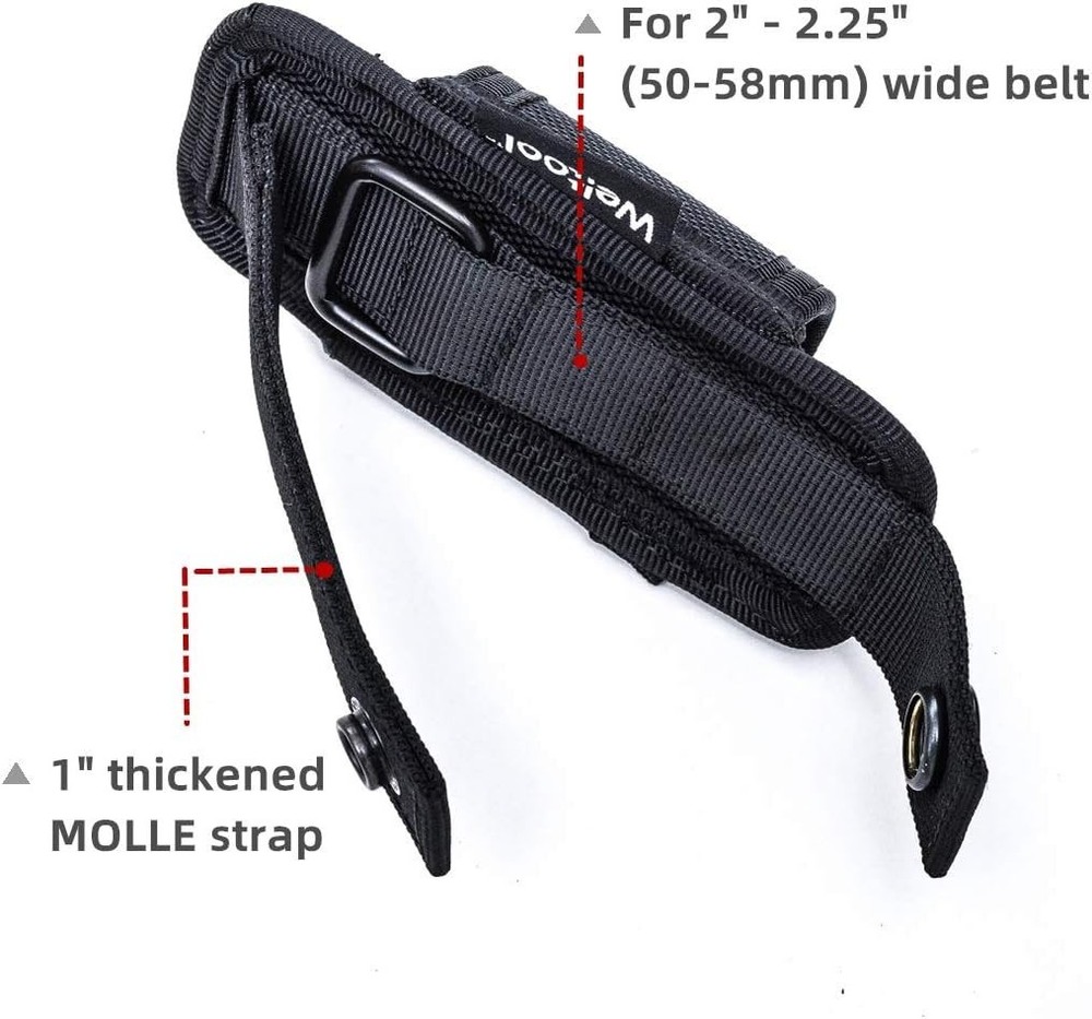 Nylon Flashlight Carry Case with Snap Closure for Easy Access & Protection