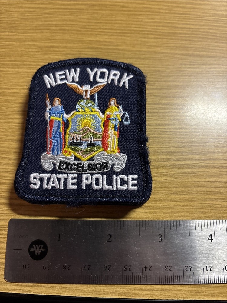 New York State Police Patch 2 x3 Inch Hook And Loop