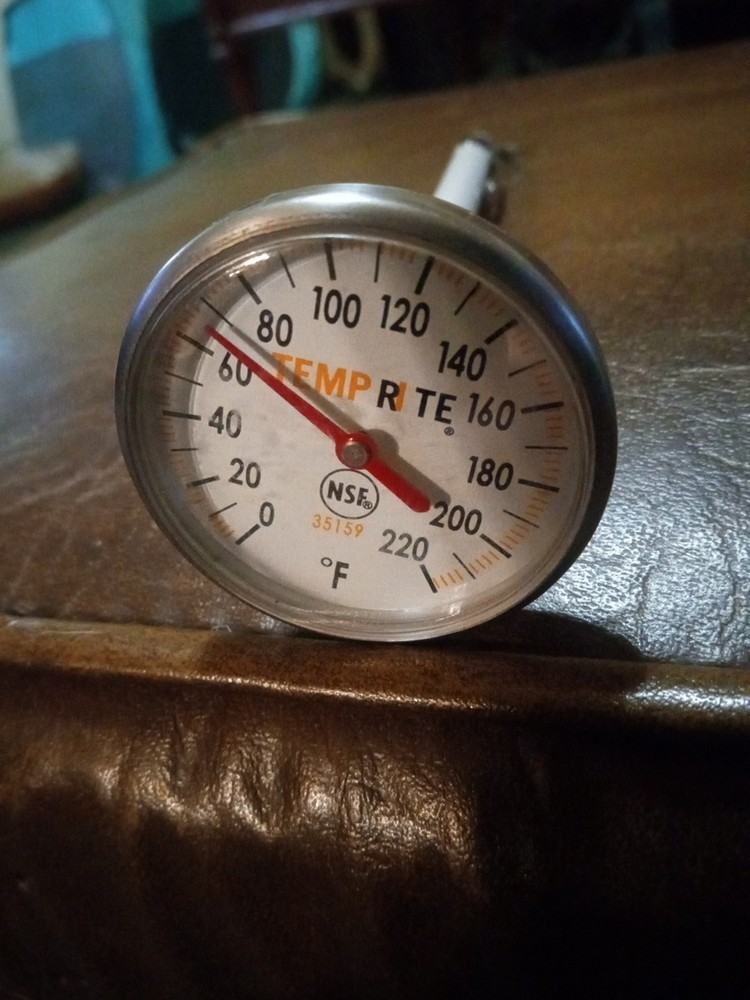Vintage Kitchen Temp Rite Reader With Sleeve Great Working Condition Rare Htf