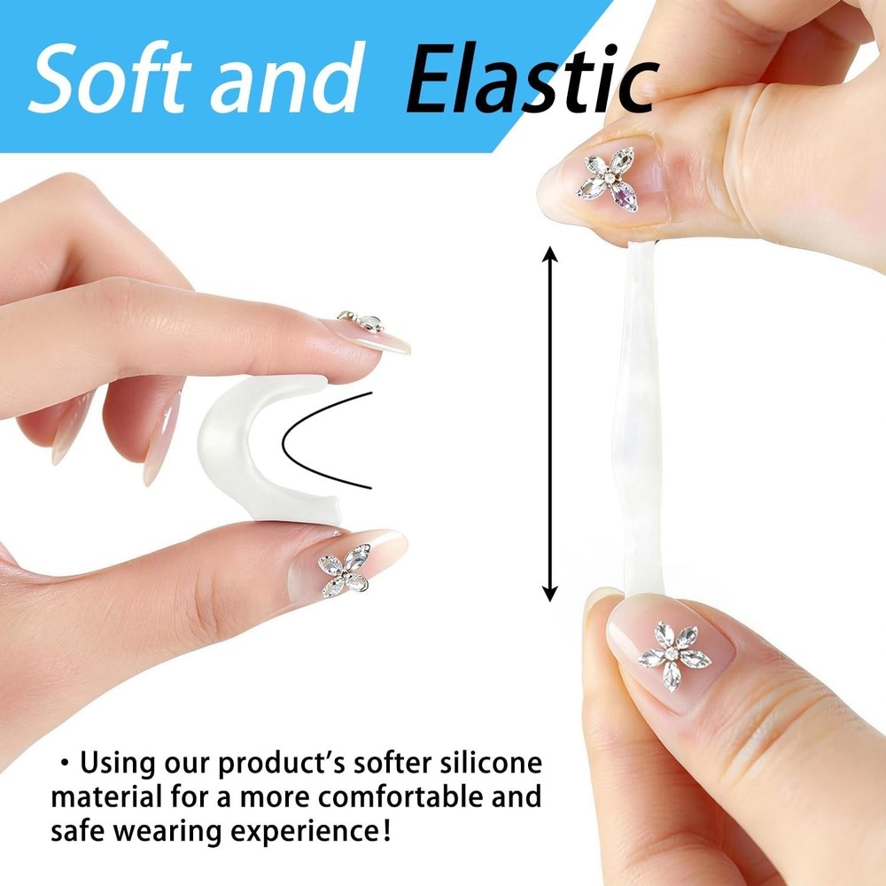 Comfortable Silicone Eyeglass Ear Hooks – Anti-Slip & Eco-Friendly, 3 Sizes