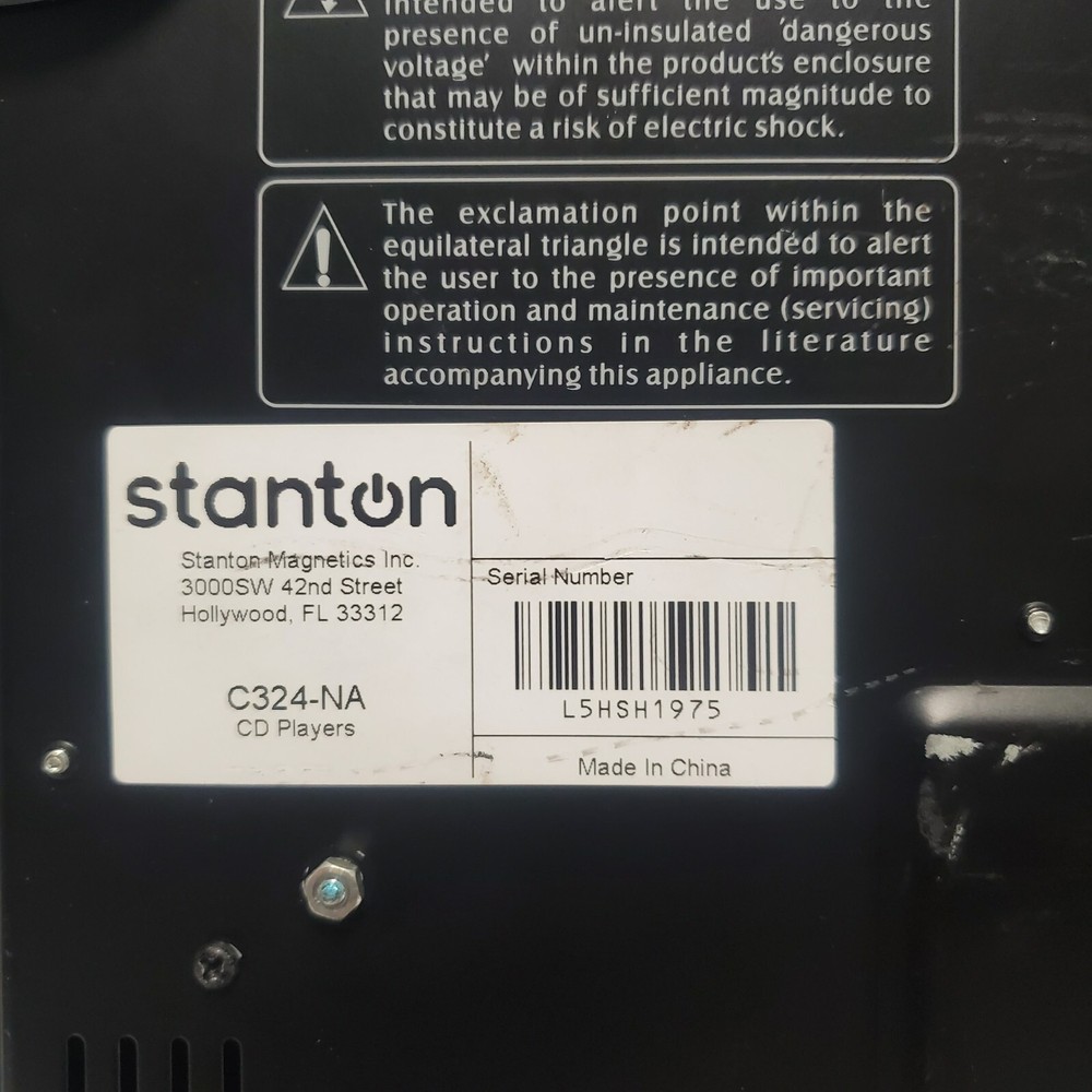 Stanton C.324 Tabletop DJ Turntable Mixer CD Player MP3 with Jog Wheel (A)