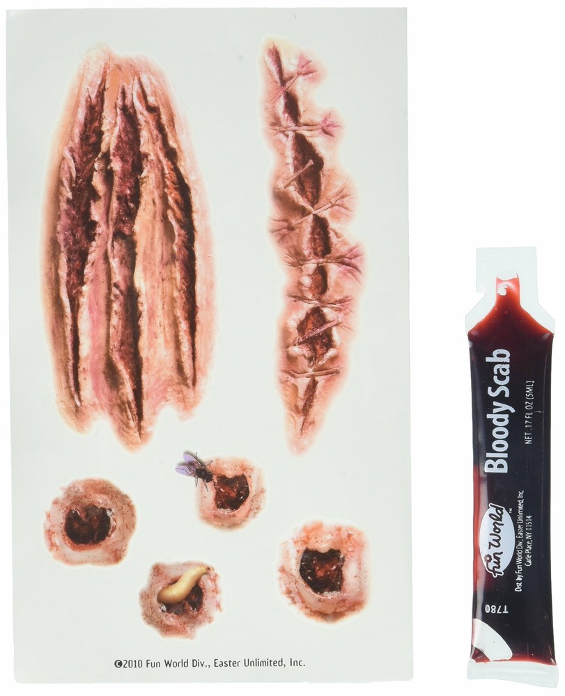 Fun World Temporary Wound Tattoos