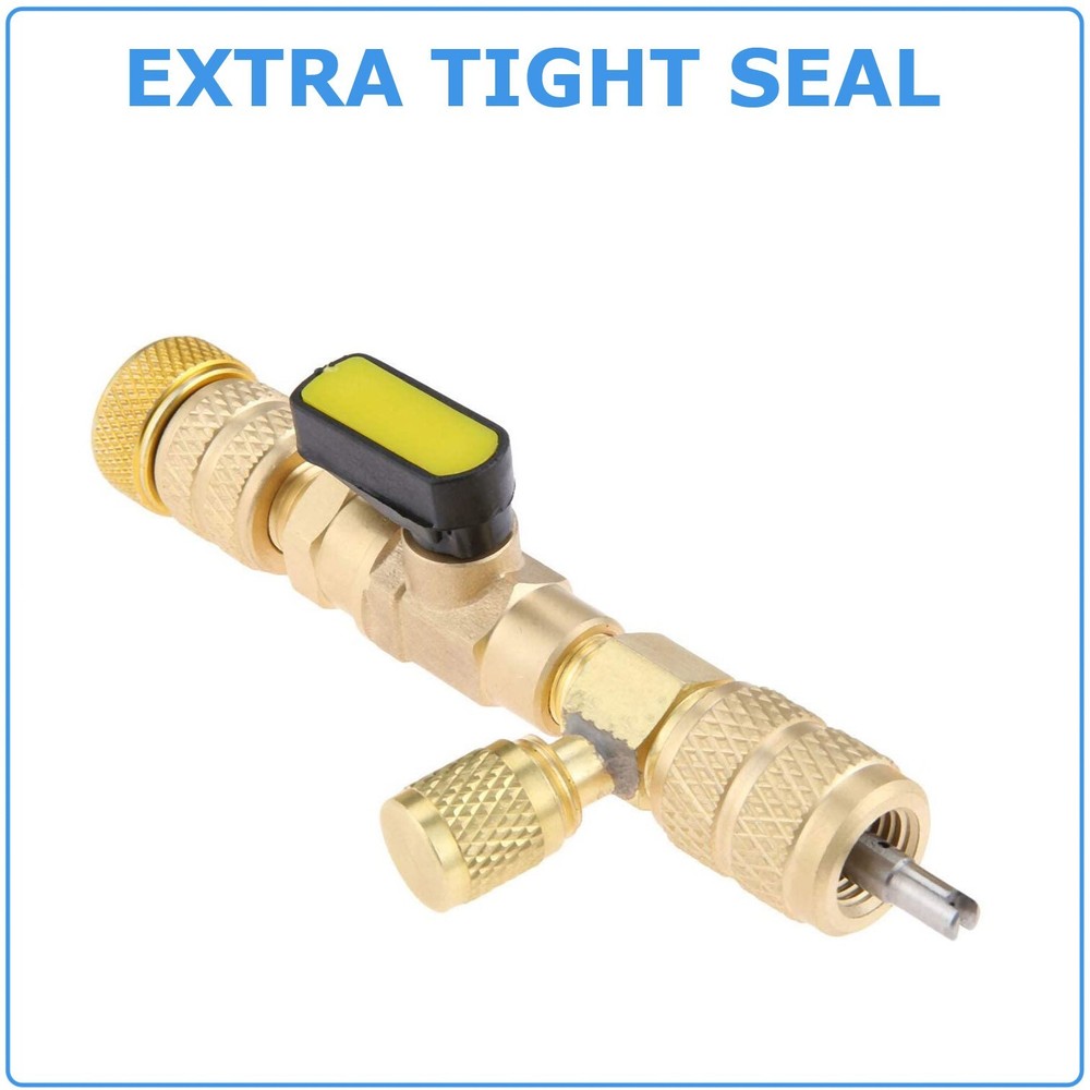 HVAC Tool AC Schrader Valve Core Remover Dual Size 1/4 + 5/16 Port Installer NEW