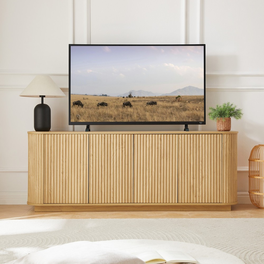 64'' Modern Sideboard Buffet Cabinet Storage Accent Cabinet TV Console Table