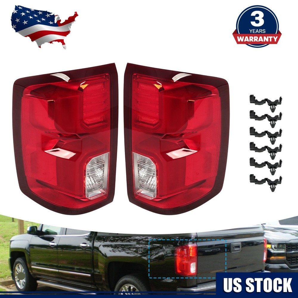 For 2016-2018 Chevy Silverado 1500 LTZ LED Tail Lights Assembly Left+Right Pair
