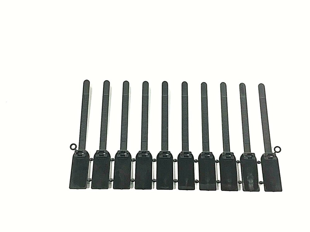 980N-7, Black Security Tags, (Pack of 20)