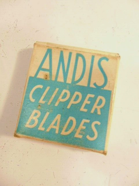 2 old, used, Andis Clipper blades in old box