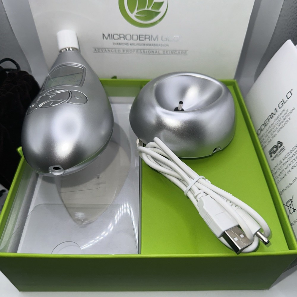 Microderm GLO Diamond Microdermabrasion Machine and Suction Tool open box