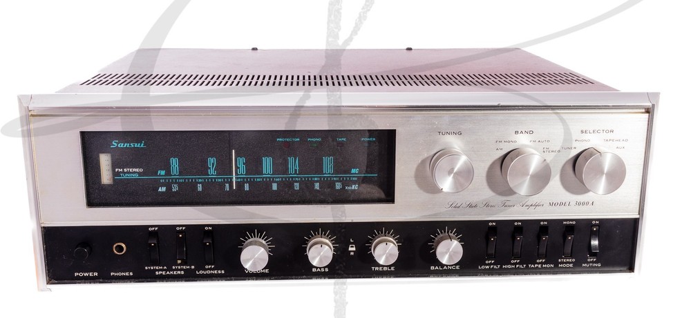 BEAUTIFUL WORKING VINTAGE SANSUI 3000A SOLID STATE STEREO RECEIVER 6MO WARANTY