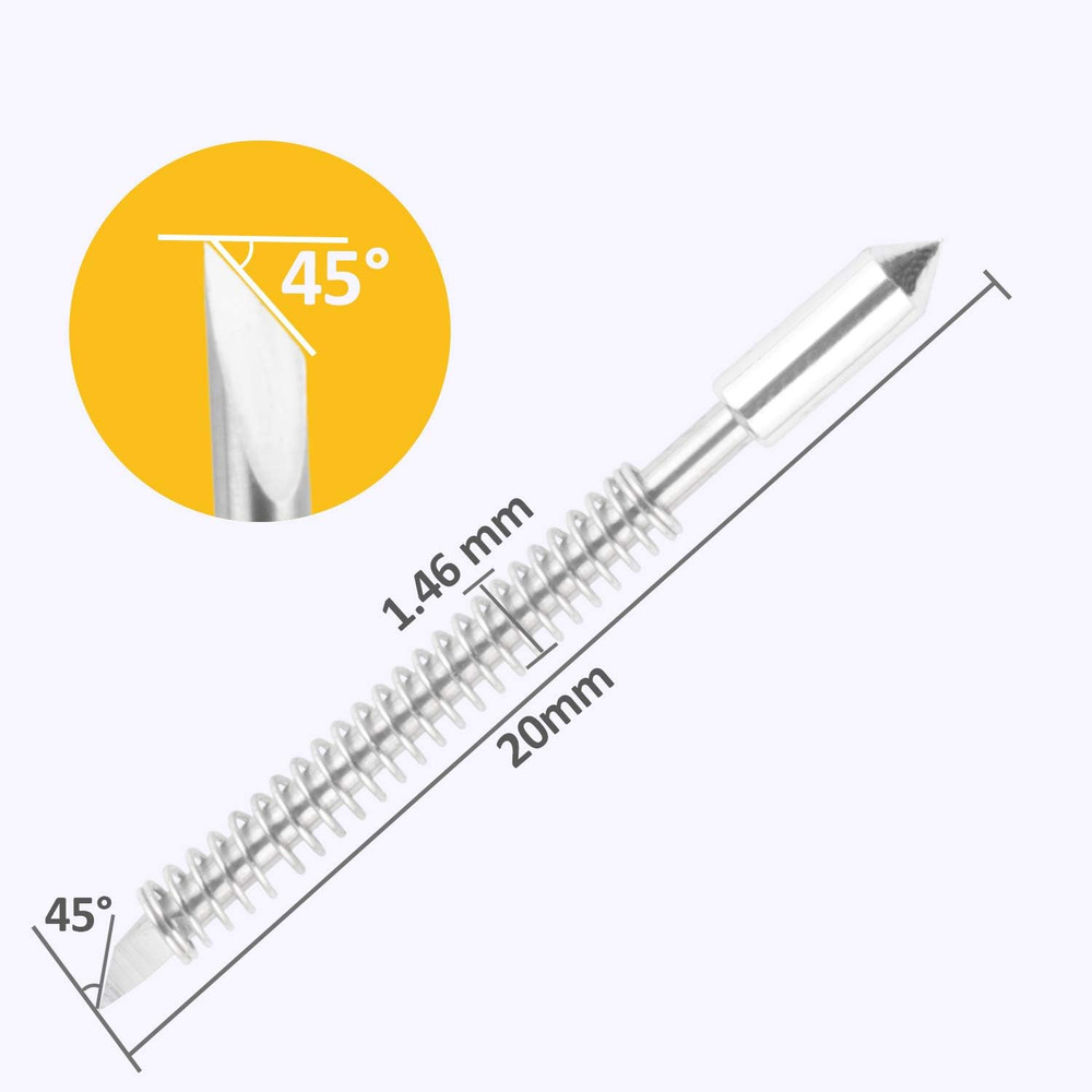 Hqmaster 45 Degree Vinyl Cutter Blades Lettering Blade for Graphtec Cutting Plot