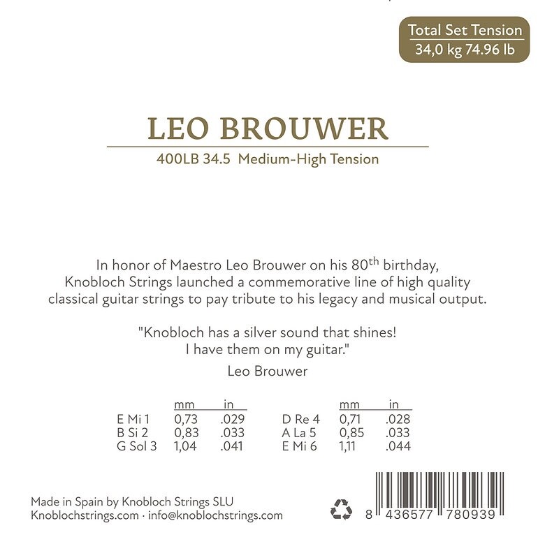 Knobloch Leo Brower 34.0 400 LB