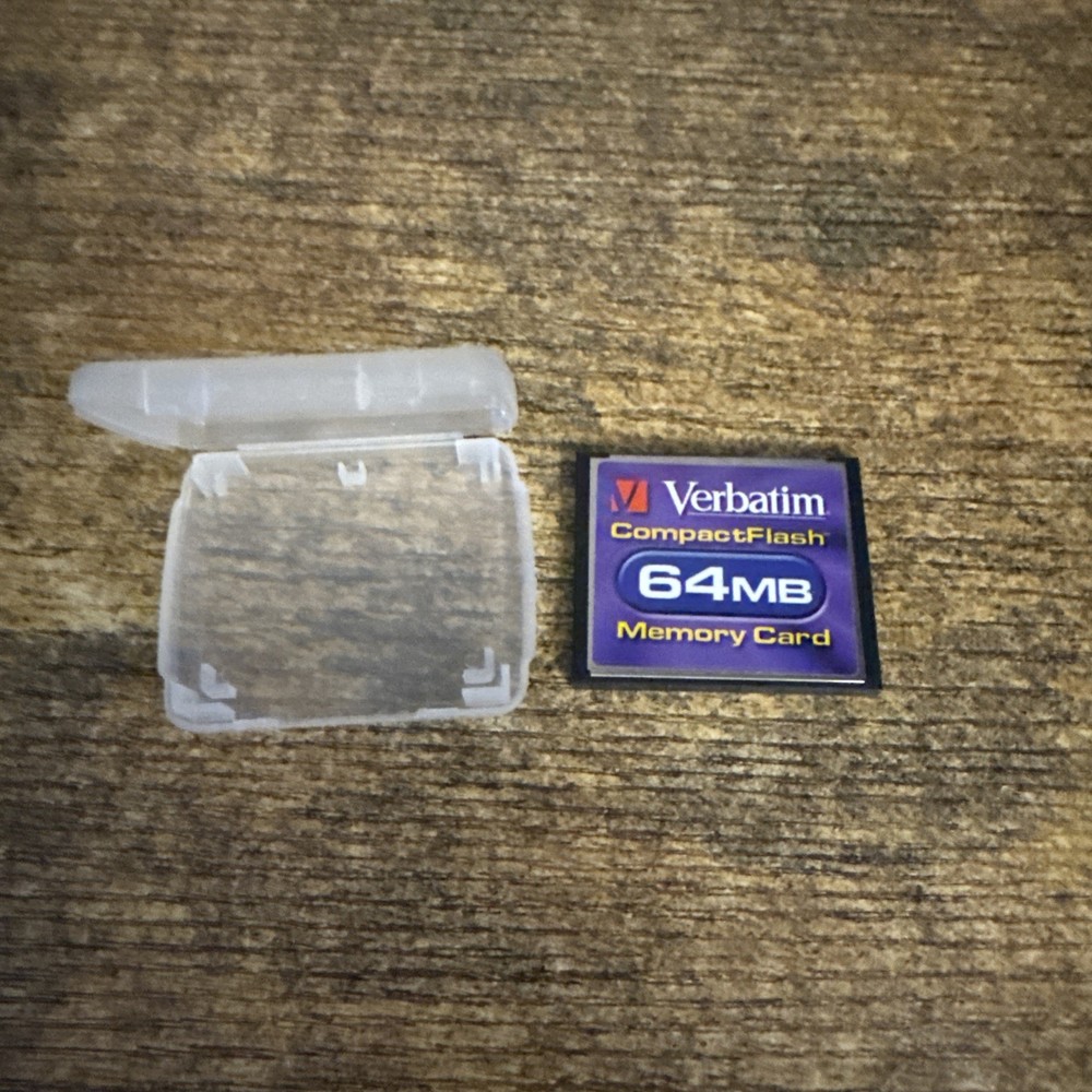 Verbatim Compact Flash 64MB Digital Memory Card pre-owned