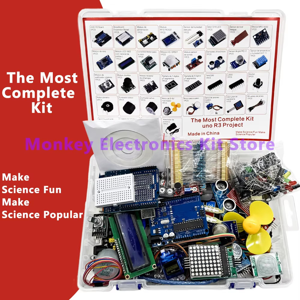 The Most Complete Learning Kit for Arduino Uno-R3 Board Programming Project DIY