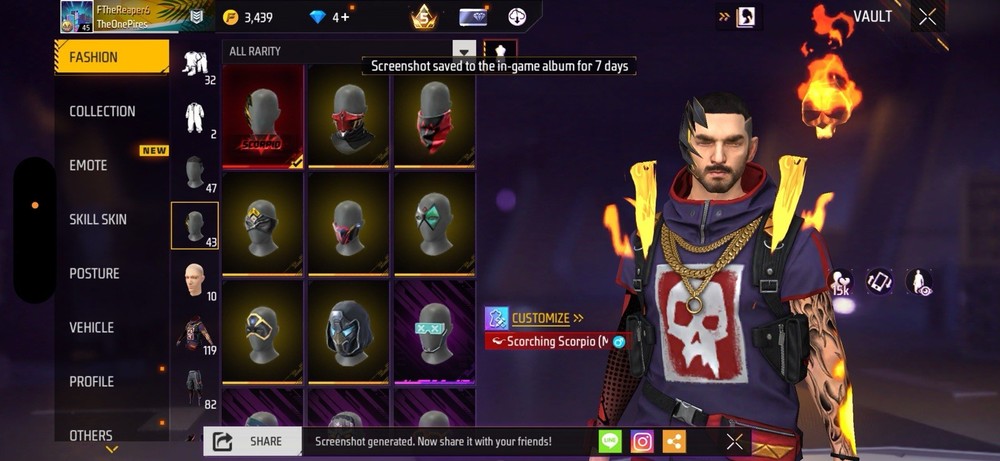 Free Fire Account $300+ Spent