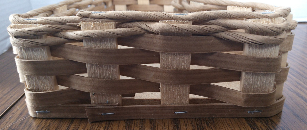 Wicker Christmas Card Basket