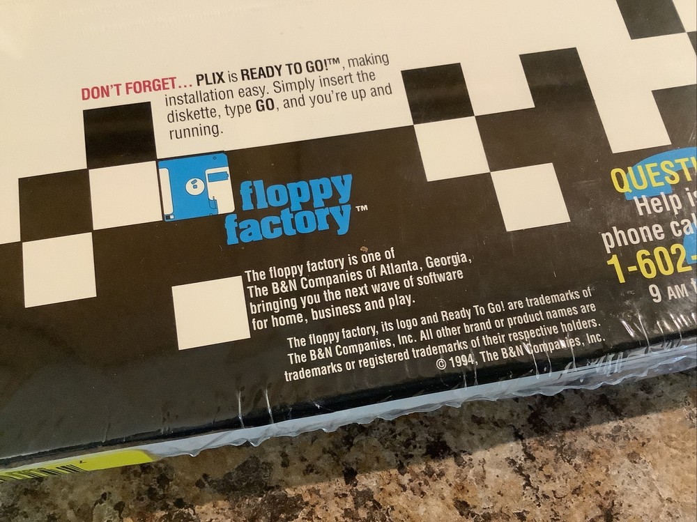 Plix Computer Game PC Version IBM/Tandy/MS-DOS 3.5” Disk New