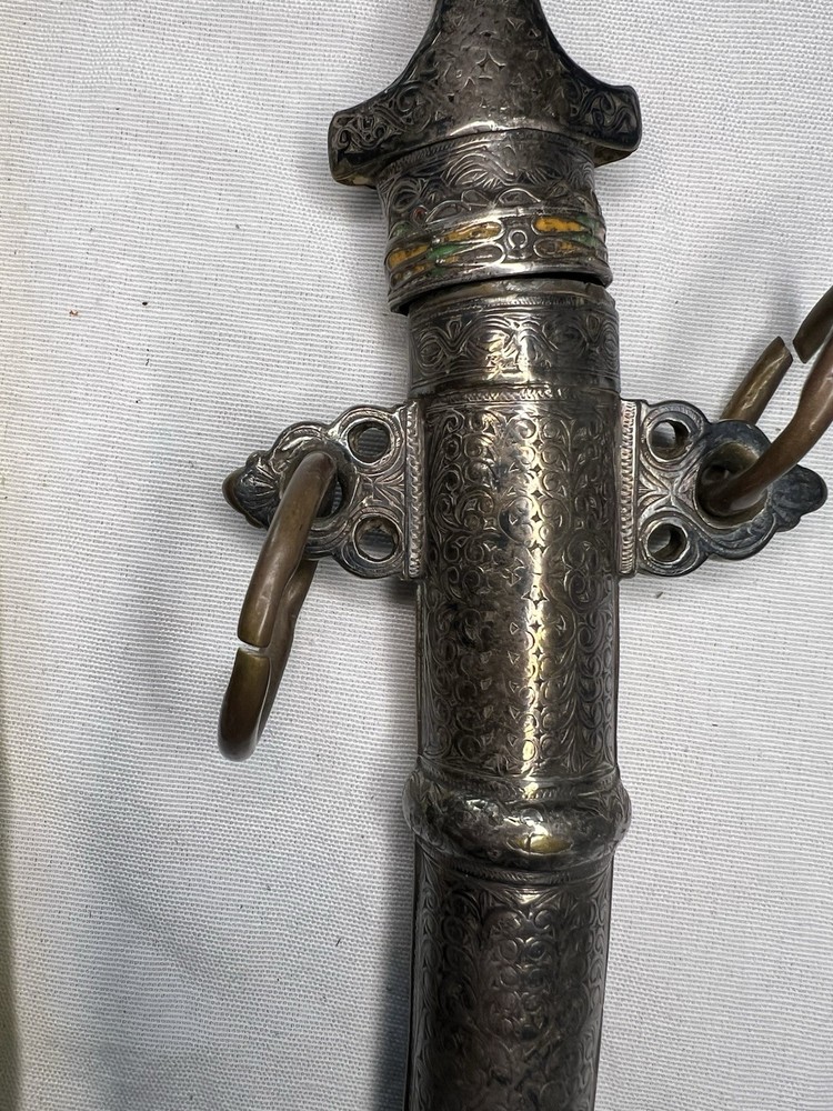 Moroccan Dagger with Ornate Scabbard