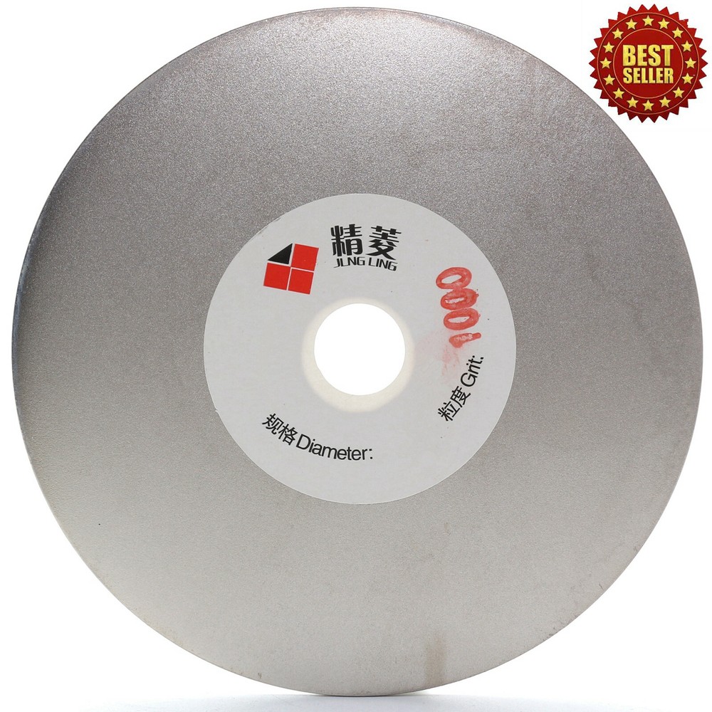 4" inch Diamond Grinding Disc 1000 Grit Fine Coated Flat Lap Disk Lapidary Tools