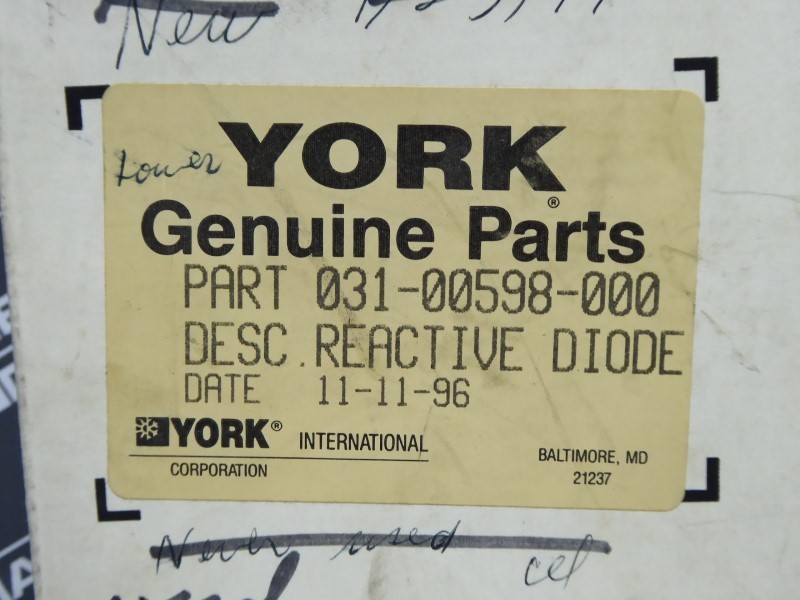 USED York 031-00598-000 Reactive Diode