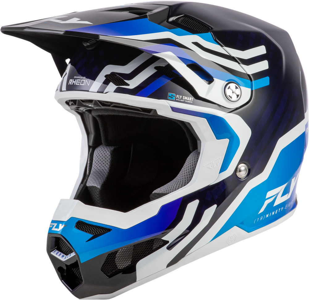 For Formula S Carbon Byte Helmet Blue Carbon/Blue/White Md