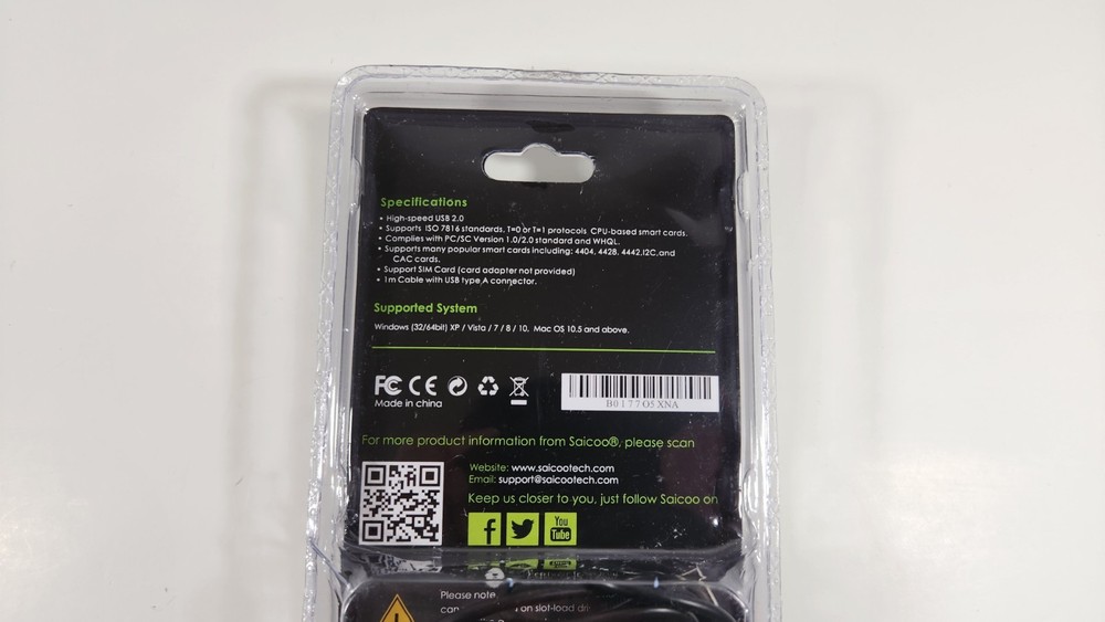 SACOO SMART CARD READER NEW